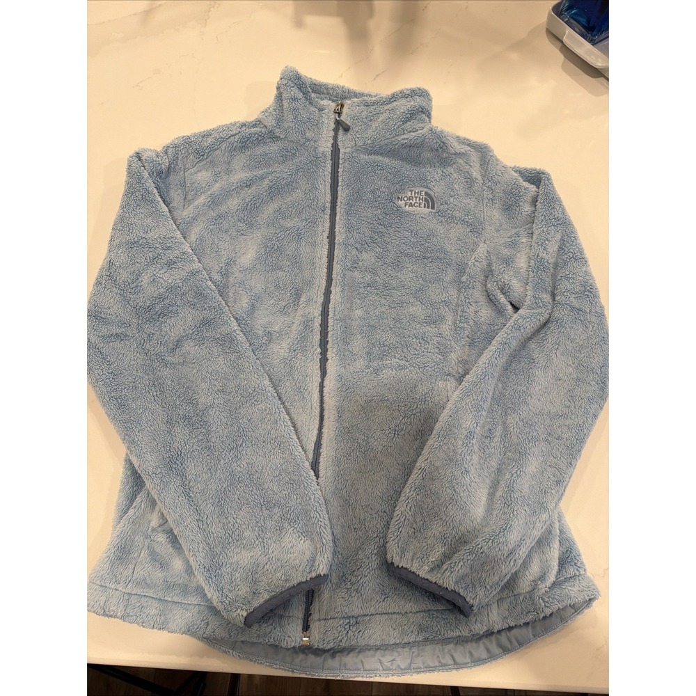 The North Face Osito 2 Jacket Women Medium Blue Excellent Full Zip Fleece C782
